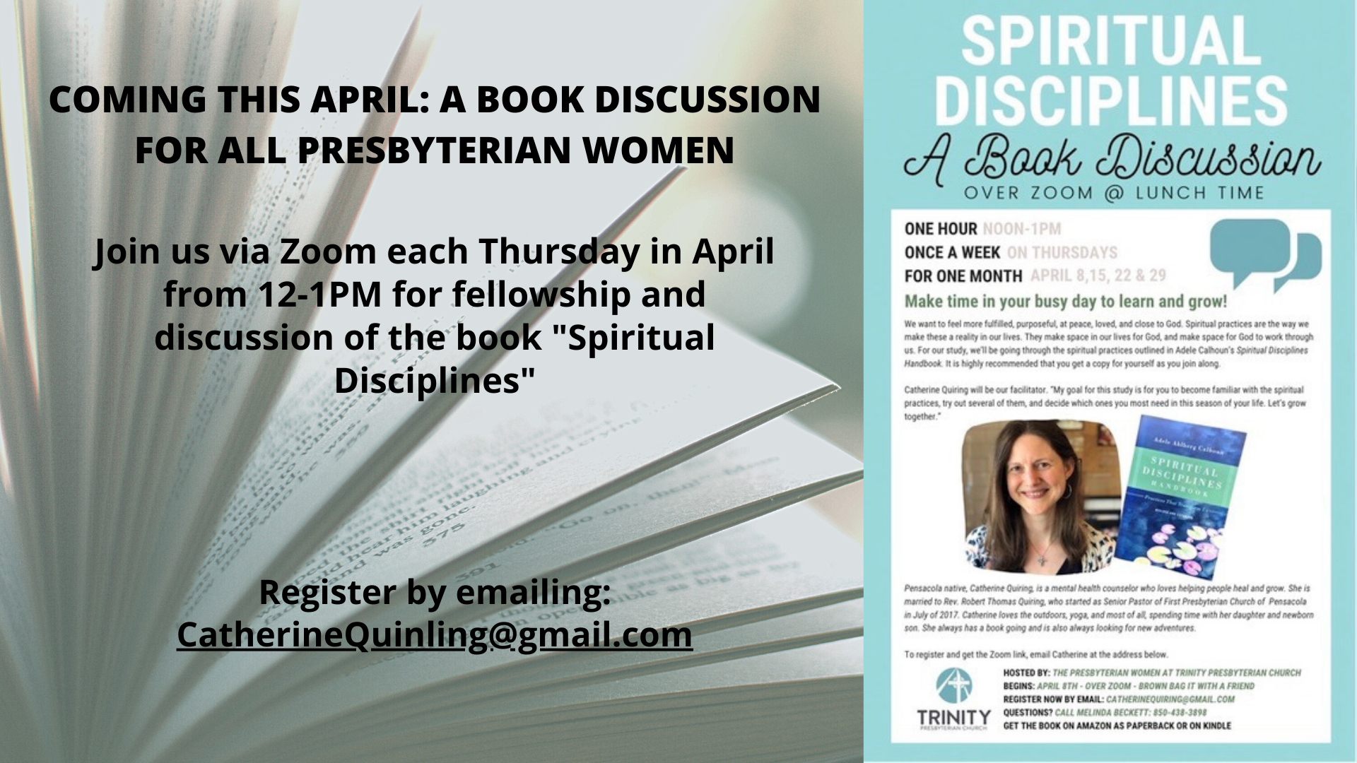 Spiritual Disciplines: Book Discussion